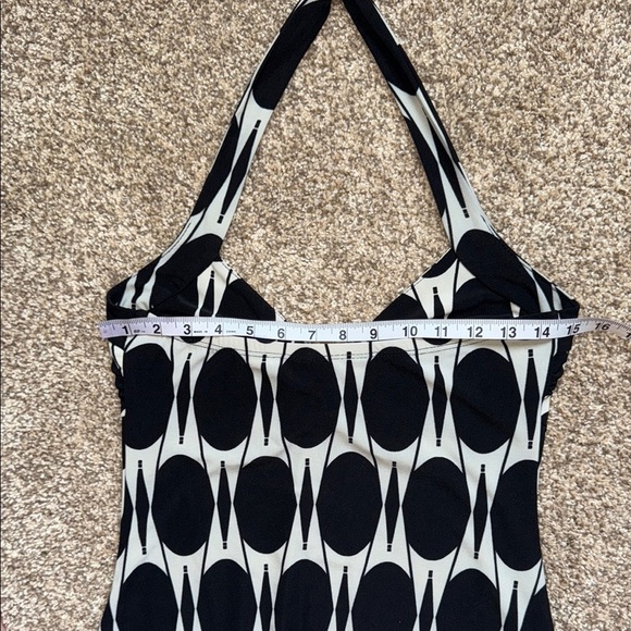 Stylish Black and White Halter Dress - Picture 8 of 11